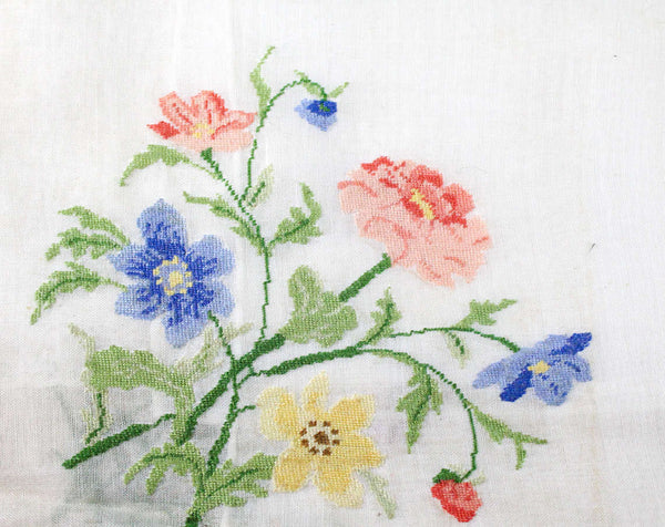 小物 1900s Hand Embroidery Handkerchief Vintage Embroidered Handkerchiefs - Etsy