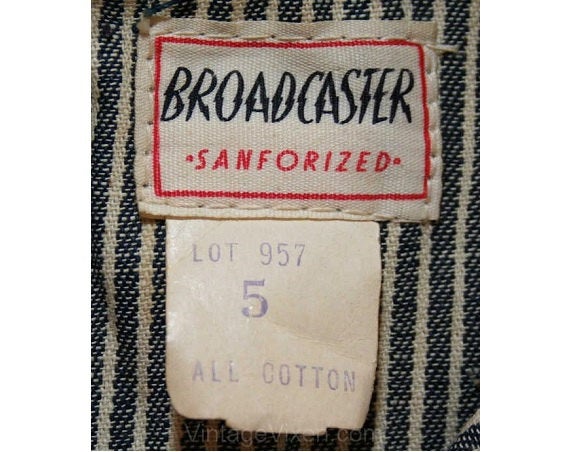 Vintage 1930s Boy's Denim Work Wear - Railroad Conductor