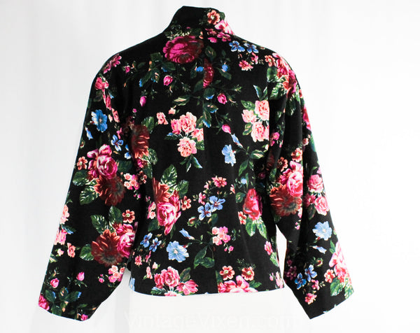 Size 14 Kenzo Paris Jacket 1980s 90s Designer Asian Wrap Chic