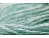 Blue Angora Yarn - 8 Skeins from France - Fluffy Hazy Lofty Pastel Powder Blue 1950s Rabbit Hair for Knitting Crochet Fiber Arts - 100 Grams