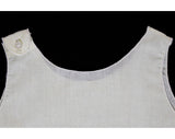1950s Baby's Dress & Slip Set - Size 0 to 3 Months - Fine Pale Yellow Cotton White Embroidery - All Hand Sewn - 50s Infant Girl's Outfit