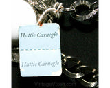 Beautiful Grecian Chain Link Belt by Hattie Carnegie - Size 12 - Vintage Style - Laurel Leaf - Scallop Silver Color Chain - 39386 1