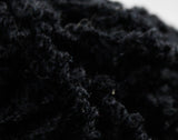 1950s Black Boucle Wool Yarn - Three Skeins 1.75 Ounces 50 Grams - Authentic 50s Made in France Knit & Fiber Arts - Wonderful Nubby Texture