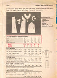 1960s Mod Dress Sewing Pattern - 60s Misses Minimalist Space Age A Line - Sleeveless & Long Bell Sleeves - Complete Bust 34 Butterick 5301
