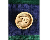 ca. 1990 Chanel Boutique Emerald Knit Mini Dress - Size 10 Designer Green Sheath - 1785 Dollars Original Tag NWT Mint Condition - Bust 36.5