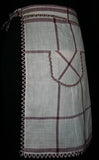 FINAL SALE XXS Rustic Burgundy Plaid 1930s Apron with Rick-Rack - Child's or Size 0 Adult Apron - 30s Depression Era - Mint Condition