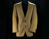 Men's Small 1960s Camel Hair Suit Jacket - Luxury Fabric - 60s Mens Sport Coat - Cashmere Soft - Impeccable Quality Preppy Blazer - Chest 40