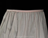 Medium 1960s Powder Pink Eyelet Half Slip - Size 10 Pastel Feminine Lingerie - Sheer Cotton Batiste 60s NOS Deadstock - Waist up to 34
