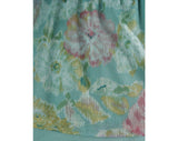 Size 8 Dusky Antique Floral Dress - 1970s Chic - Modernist 70s - Wrap Front - Peplum - Flared Skirt - Self Tie Belt - Bust 34 - 43504