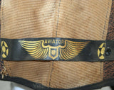 Child's 1930s Aviator Helmet - Brown Cotton Pretend Play Dress Up Boy's Hat - Authentic 20s 30s Cap - Rare Lindbergh Costume Deadstock