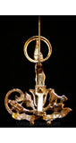 Vintage Christmas Candlelight Pin - Winter Holiday 50s Brooch - Goldtone Metal - 1950s - Single Candle Stick - Lit Candle - Holly 33943-1