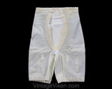 1970s Panty Girdle - Ivory White Spandex Vintage Foundation Support Wear Shapewear - Small - 60s 70s Biflex Deadstock NIB - Waist 21 to 24