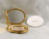 Savoir Faire by Dorothy Gray - 50s Masquerade Mask Compact & Original Box with Puff and Sealed Powder Packet - 1950s Rare Boudoir Vanity