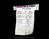 Size 0 Black Cotton Pants - Designer YSL Yves Saint Laurent Tailored Utility Trousers - 1980s Wide Leg Casual Chic - Has Pockets - Waist 23