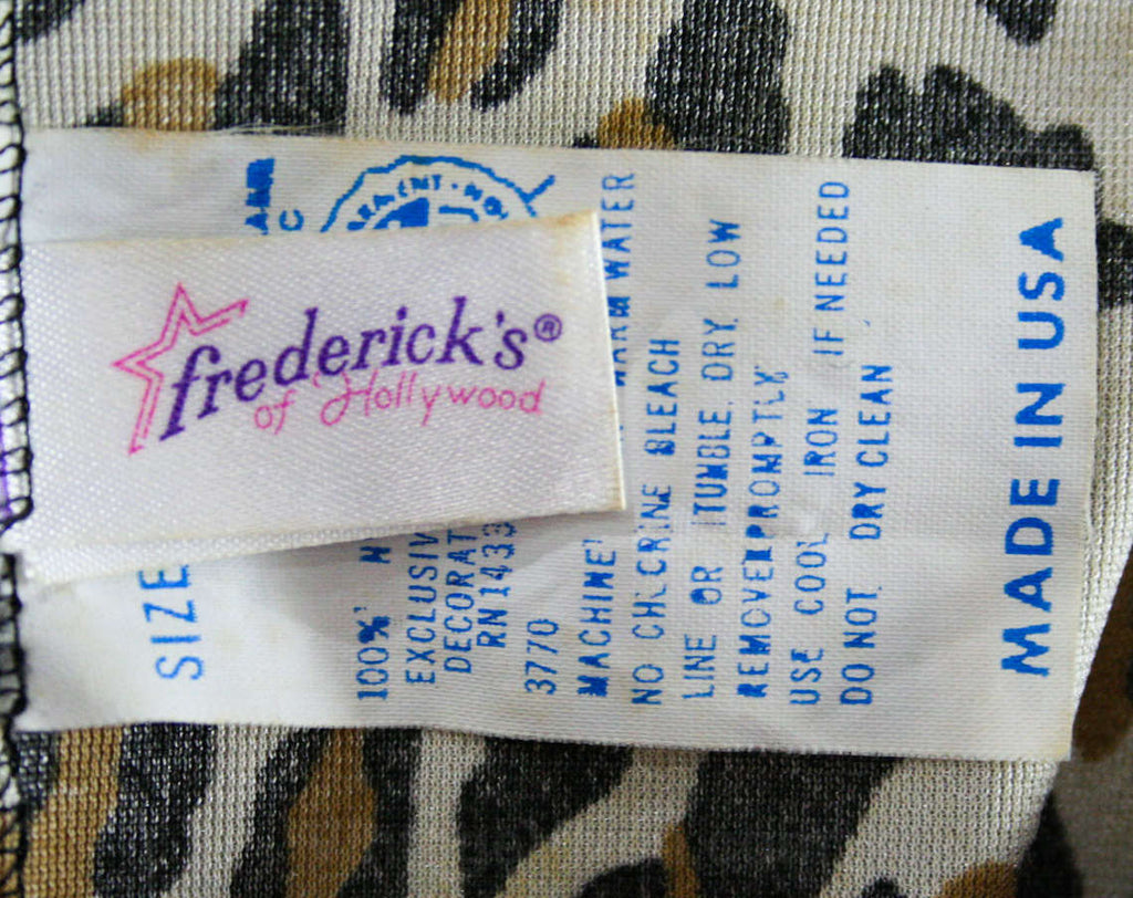 Size 10 Leopard Print Nightgown - Fredericks of Hollywood - 1980s Ling Vintage Vixen Clothing Size 10 Leopard Print Nightgown - Fredericks of Hollywood - 1980s Ling Vintage Vixen Clothing