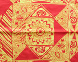 Designer Giorgio di Sant Angelo Silk Scarf - Orange & Yellow 1960s 70s Psychedelic Print - Bold Paisleys and Swirls - Hand Rolled Hems