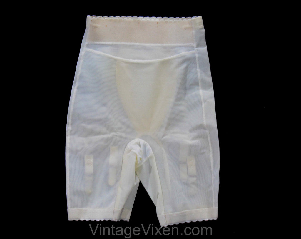 1970s Panty Girdle - Ivory White Spandex Vintage Foundation Support We –  Vintage Vixen Clothing