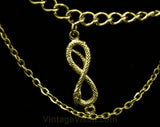 Gold Snakes Goddess Style Chain Belt - Small Size 0 to 8 - 1970s 1980s Disco Style - Greek Glamour Look - Mint Condition Deadstock - 48299