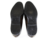 Men's Size 5 1/2 Shoes - 1950s Brown Leather Mens Loafers with Classic Tassels - Preppy 50s 60s - 5.5 - NOS Original Box 50s Deadstock