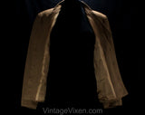 Size 10 Karl Lagerfeld Suit Jacket - 1990s Brown Linen Designer Trench Style Blazer - 80s 90s Business Wear - KL Label Germany - Bust 37