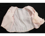 Baby Girl's 1930s Jacket - Size 3 to 6 Months - Authentic 30s Infant Child's Pink Organdy Top with Baby Animals Embroidery - Chest 18