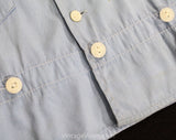 Boys Size 4 30s Play Outfit - 1930s 40s Boy's Blue Cotton Play Set - Two Piece Shirt and Shorts - Childrens 3T 4T - Authentic 1940s Romper