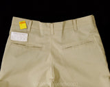 1950s Boy's Khaki Pants - Child Size 12 Beige Tan 50s 60s Cotton Trousers - Preppy Style Boys Dress Pant - Unworn NOS Deadstock - Waist 25