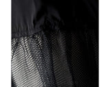 Size 6 Navy Cage Style Crinoline - 1950s Dark Blue Petticoat - Lingerie Deadstock - Sheer Bouffant Pin Up Style 50s - Waist 26 - 36340-2
