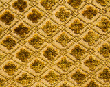1960s Caramel Tapestry Purse with Gorgeous Brown Lucite Frame - 50s 60s Chenille Lattice Pattern Handbag with Swing Handle - Fall Autumn
