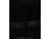 Size 8 Black Skirt - Paris France Designer Label - Gorgeous Quality Crepe Skirt by Andre Sauzaie - 1980s Haute Fashion - Waist 27 - 50069