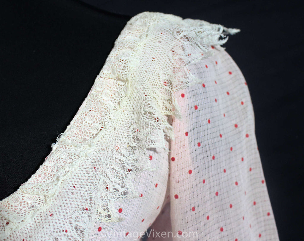 Size 2 Authentic Regency Dress - Pink Polka Dot Empire Gown - 1800s Pr Vintage Vixen Clothing Size 2 Authentic Regency Dress - Pink Polka Dot Empire Gown - 1800s Pr Vintage Vixen Clothing