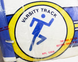 1970s Teen's Varsity Track Tank Top & Shorts Set - Size 16 Boys Girls 70s Retro Athletic Shirt Sports Outfit - Blue Yellow - NOS Deadstock
