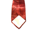 1940s Men's Tie - Acorns Novelty Print - 40s Swing Cat Wide Necktie - Copper Brown Rayon Print Satin - Fall Autumn Cravat - Esquire Label