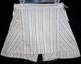 1930s Boys Boxer Shorts - Blue Two Tone Stripe - Authentic 30s Deadstock - Childs Size 8 to 10 Underwear - Boy's Undershorts - 41314-1