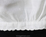 Antique 4T Toddler's Chemise with Paisley Eyelet - Size 4 Girls Summer Nightgown - Victorian or Regency Era - All Hand Sewn Seams - Chest 23