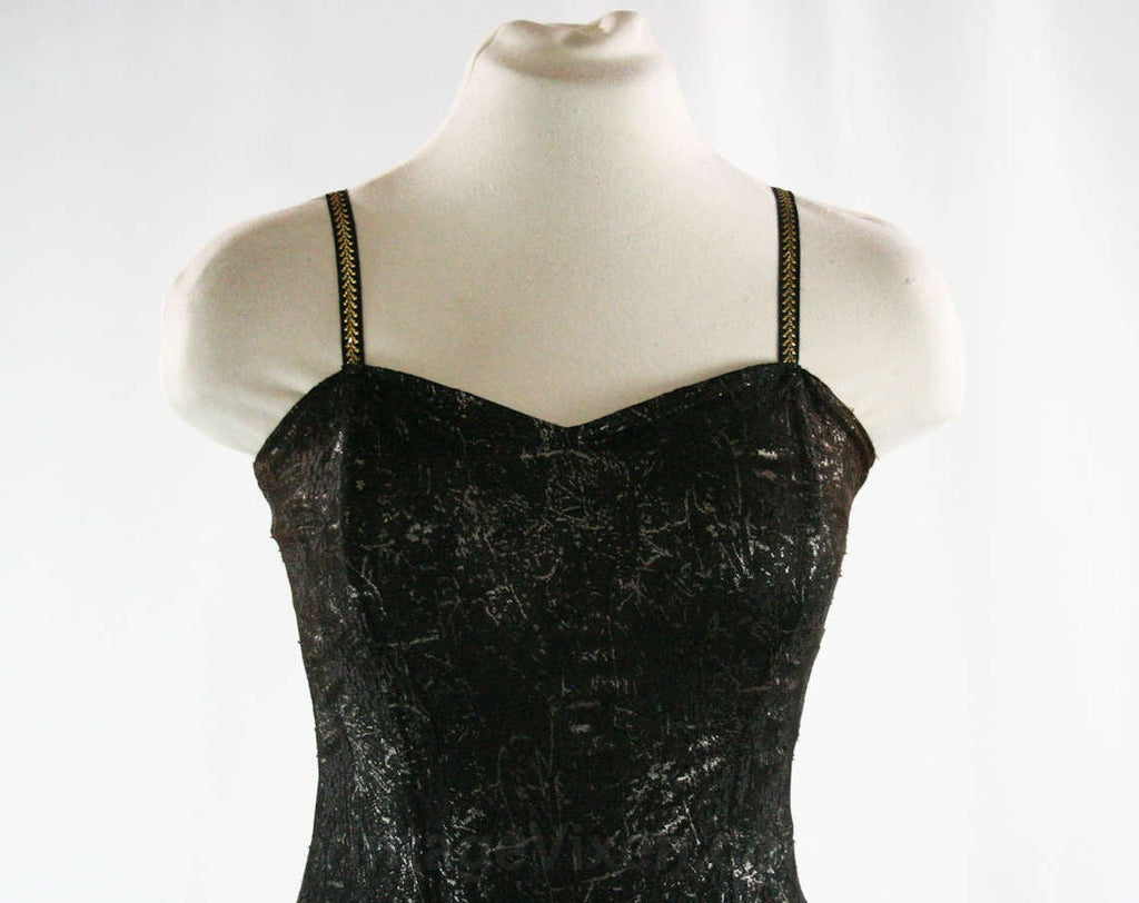 XS Metallic & Lace Disco Dress - Sexy 1980s Party Girl - Boned Bodice Vintage Vixen Clothing XS Metallic & Lace Disco Dress - Sexy 1980s Party Girl - Boned Bodice Vintage Vixen Clothing