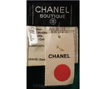 ca. 1990 Chanel Boutique Emerald Knit Mini Dress - Size 10 Designer Green Sheath - 1785 Dollars Original Tag NWT Mint Condition - Bust 36.5