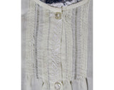 1950s Baby's Dress & Slip Set - Size 0 to 3 Months - Fine Pale Yellow Cotton White Embroidery - All Hand Sewn - 50s Infant Girl's Outfit