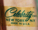 60s Butterflies Vinyl Case - 1960s Butterfly Print - Cosmetic Storage - Toiletry Kit Case - Original Mirror - Celebrity New York - 43321