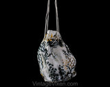 Asian Brocade 1940s Jacket - WWII Era Mandarin Collar 40s Formal Coat with Matching Handbag - Medium Large - Tassels - Pagoda Novelty Print