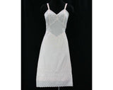 Size 8 Pale Pink 50s Embroidered Full Slip - Roses Embroidery - 1950s Lingerie - Royal Charmode - Bust 36 - Mint Condition - 41900