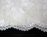 Size 4 Mini Dress - 1960s Sleeveless White Lace Hippie Innocent Go-Go Party Dress - Empire Waist - Summer 1968 Bergdorf Goodman - Bust 34