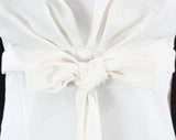 Size 4 White Dress - 1950s Angelic Bombshell Cocktail - Marilyn Chic - Fitted - Glamour - Small - by Mancini - Deadstock - Bust 33 - 41884