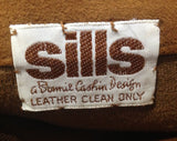 Small Bonnie Cashin 1960s Suede Jacket with Shaggy Reversible Lining - 60s Rare Design - Brown Black Gray Mod Designer Faux Fur - Bust 34.5