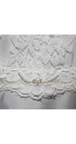 Size 6 Wedding Dress - Classic 1960s Chantilly Lace & Satin Empire Bridal Gown - New With Tag - NWT - Long Sleeve - Bust 33.5 - 36373