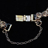 Medieval Inspired Rhinestone Bracelet - 1950s Retro Jewelry - 50s Glamour - Renaissance Style Jewelers Design - Mint Condition - 35554-1