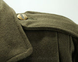 Large XL Trench Coat - Chic Olive Brown 80s Coat - 1980s 90s Winter Overcoat - Sophisticated Street Wear by Miss New Yorker - Bust 46
