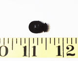 10 Black Pineapple Plastic Buttons - 14mm x 9mm - Small Novelty Tropical Pine Apple Fruit - Sewing Crafts - 3/16 Shank - 80s Deadstock