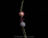 1950s Grapes Necklace & Earrings - Pink and Purple Bauble Clusters by Park Lane - Two Tone 50s Demi Parure - Pastel Spring Chic - 50578
