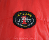 Men's Medium Racing Jacket - Race Car Red 1970s 80s Windbreaker with Coors Beer Racing Team Logo - Style Auto Label - Chest 48 - 50039